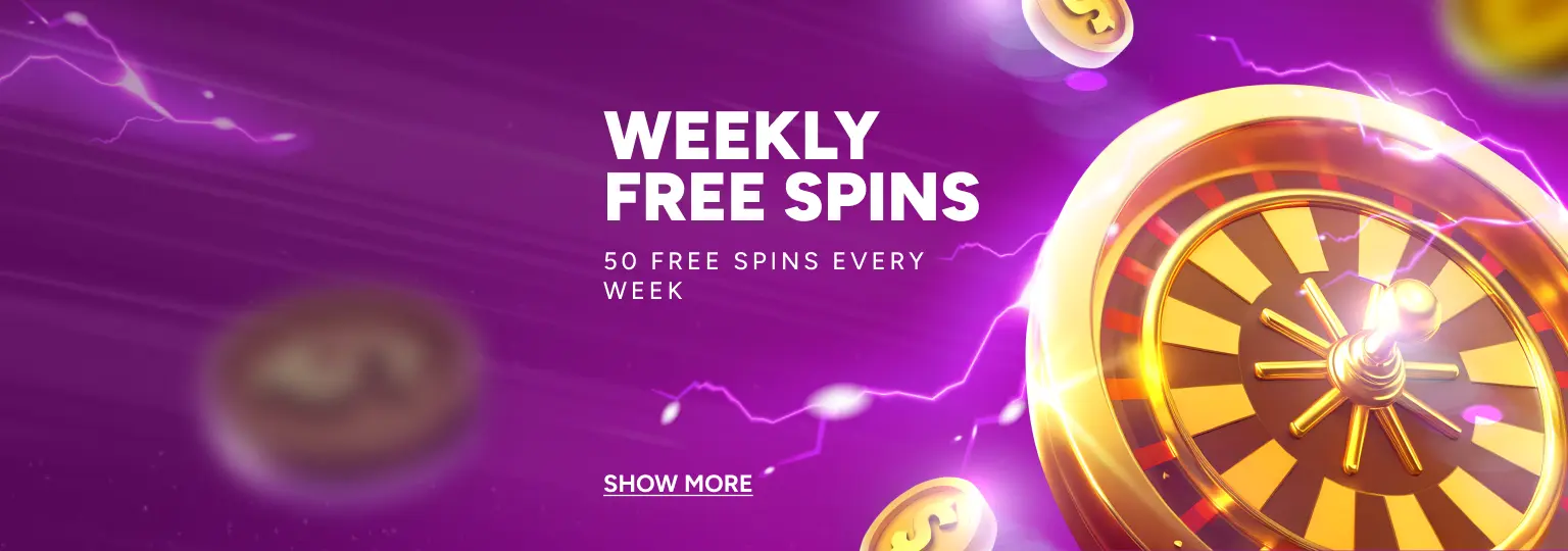 Casiny weekly free spins banner