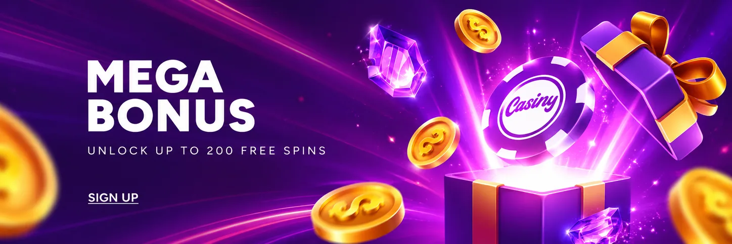 Casiny Casino mega bonus offer